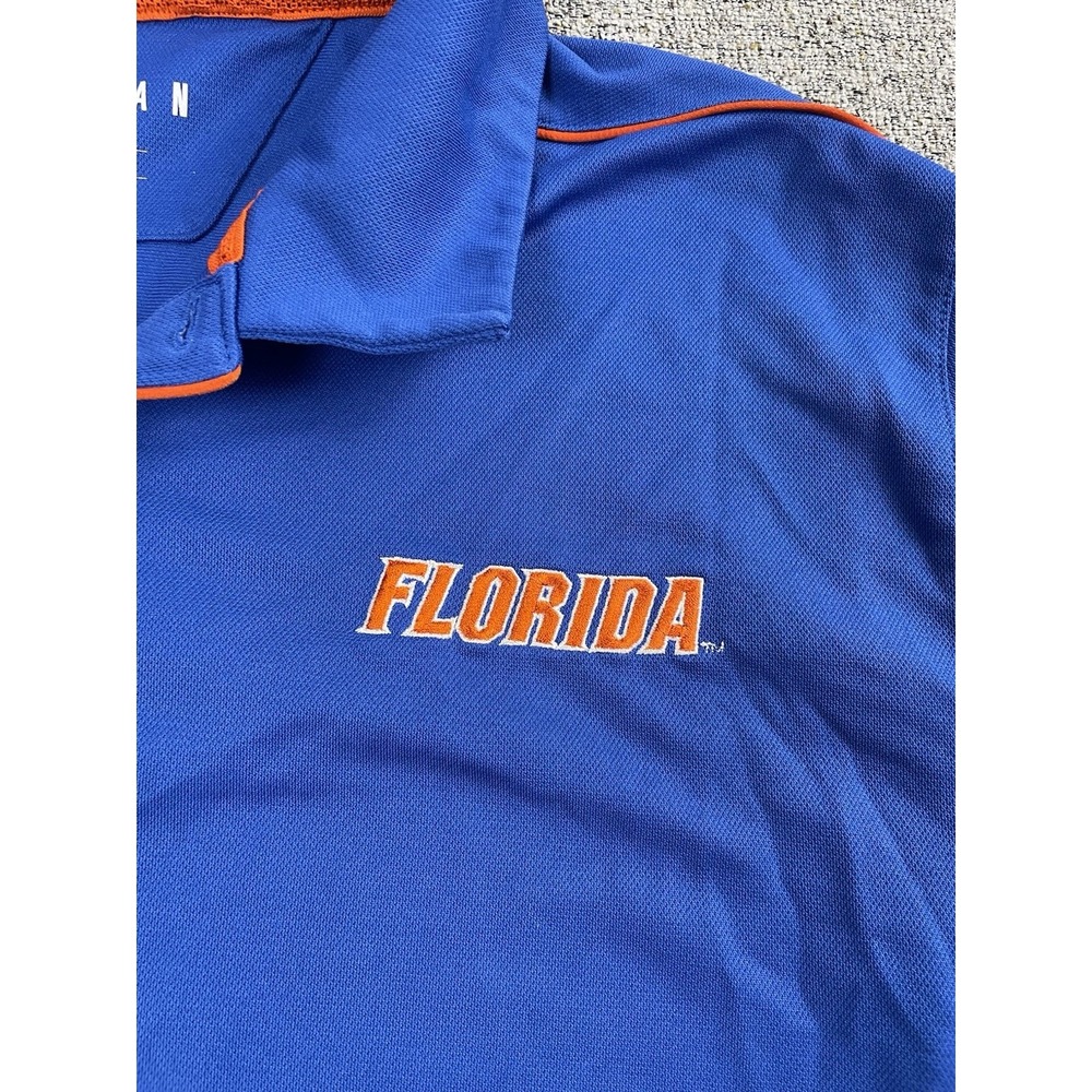 Nike Jordan Brand Florida Gators Basketball Polo Golf Shirt Dri-Fit Large UF - Picture 3 of 8